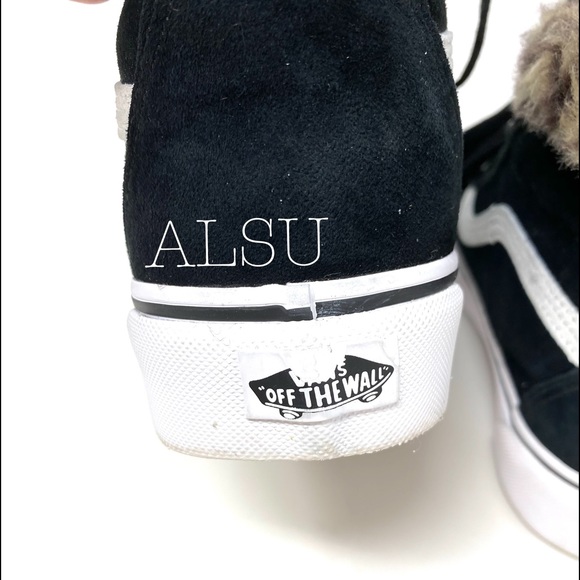 VANS SK8-HI Platform MTE Leopard Suede Black Women - Picture 7 of 13